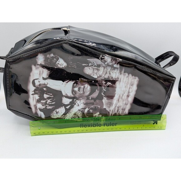Rock Rebel Universal Monsters Coffin Backpack Dracula Mummy Frankenstein EUC - Picture 4 of 14